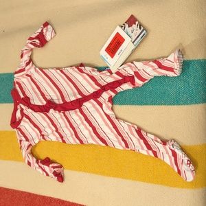 Kickee Pants onesie candy cane Christmas 0-3 months